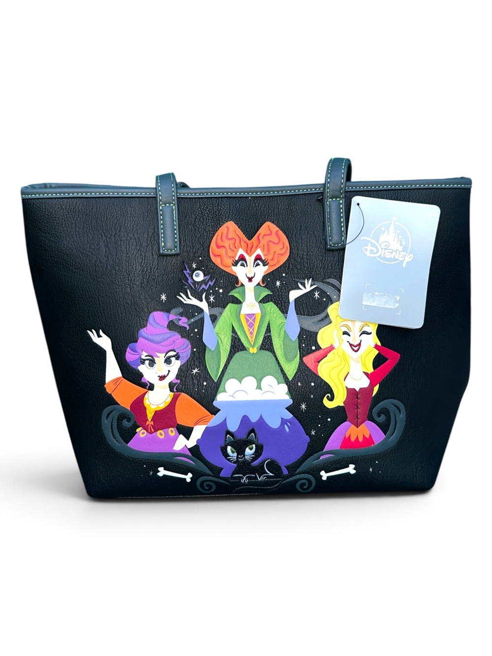 Disney Black Tote with Colorful Sanderson Sisters Illustration